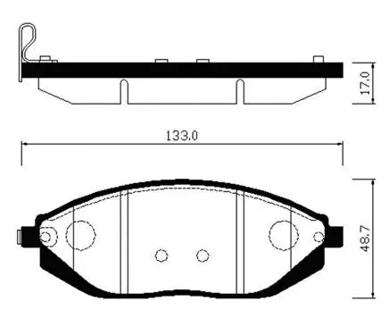 Brake Pad Set, disc brake (HP2023)