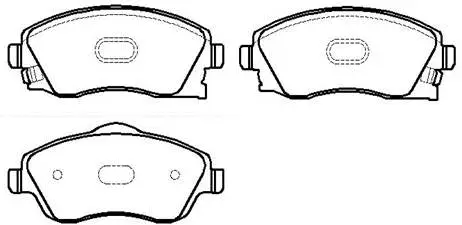 Brake Pad Set, disc brake (HP8377)