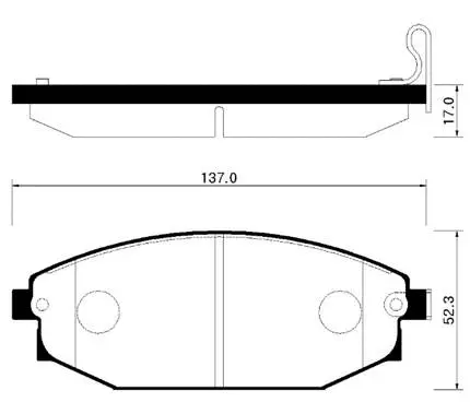 Brake Pad Set, disc brake (HP0017)