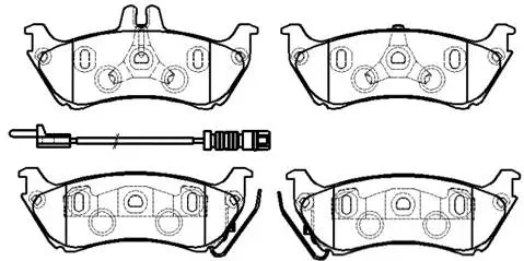 Brake Pad Set, disc brake (HP9639)
