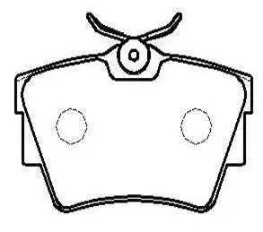 Brake Pad Set, disc brake (HP8541)