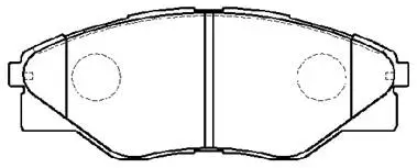 Brake Pad Set, disc brake (HP9993)