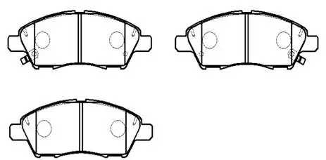 Brake Pad Set, disc brake (HP9597)