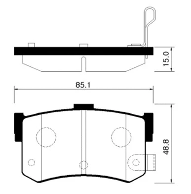 Brake Pad Set, disc brake (HP0005)