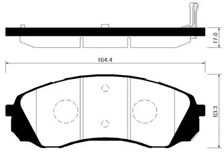 Brake Pad Set, disc brake (HP1039)