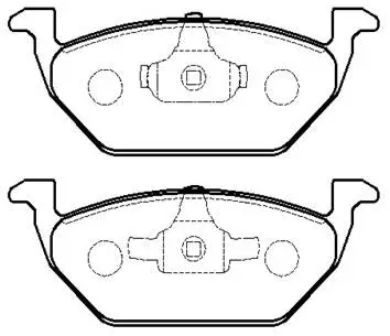 Brake Pad Set, disc brake (HP5168)