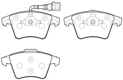 Brake Pad Set, disc brake (HP8542)