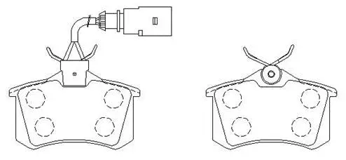 Brake Pad Set, disc brake (HP8418)