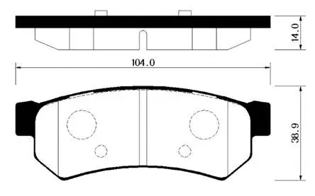Brake Pad Set, disc brake (HP2020)