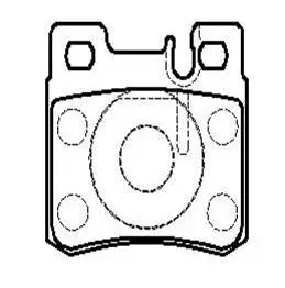 Brake Pad Set, disc brake (HP8406)