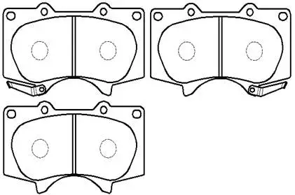 Brake Pad Set, disc brake (HP5098)