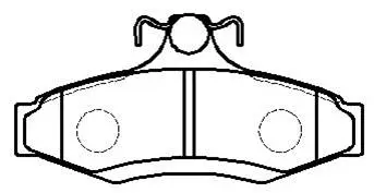 Brake Pad Set, disc brake (HP8281)