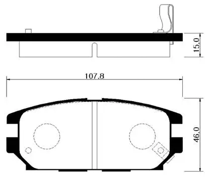 Brake Pad Set, disc brake (HP0026)