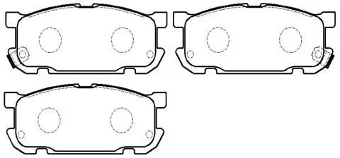 Brake Pad Set, disc brake (HP9529)