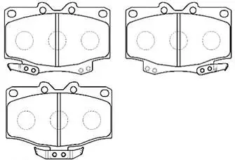 Brake Pad Set, disc brake (HP9121)