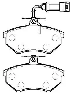 Brake Pad Set, disc brake (HP9374)