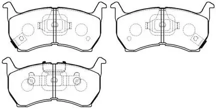 Brake Pad Set, disc brake (HP8238)