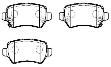 Brake Pad Set, disc brake (HP9654)