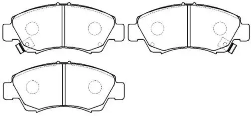 Brake Pad Set, disc brake (HP5040)