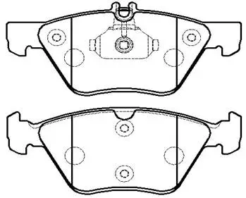 Brake Pad Set, disc brake (HP9560)