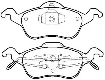 Brake Pad Set, disc brake (HP5120)