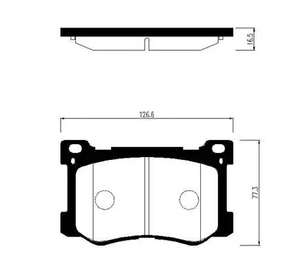 Brake Pad Set, disc brake (HP1050)
