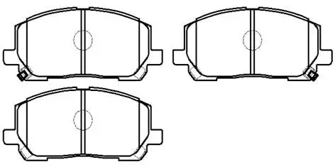Brake Pad Set, disc brake (HP5202)