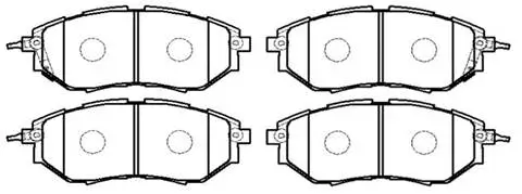 Brake Pad Set, disc brake (HP8432)