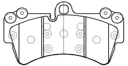 Brake Pad Set, disc brake (HP9661)