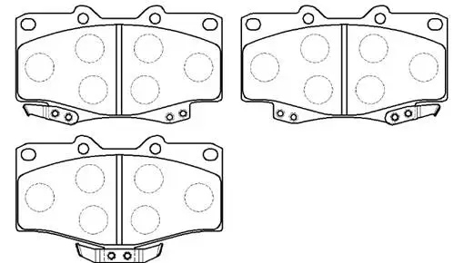 Brake Pad Set, disc brake (HP5036)
