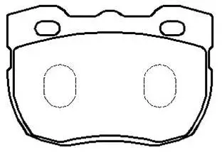 Brake Pad Set, disc brake (HP9460)