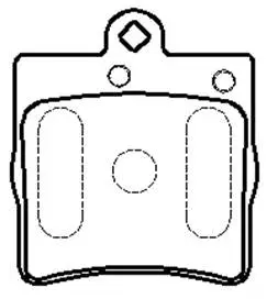 Brake Pad Set, disc brake (HP9578)