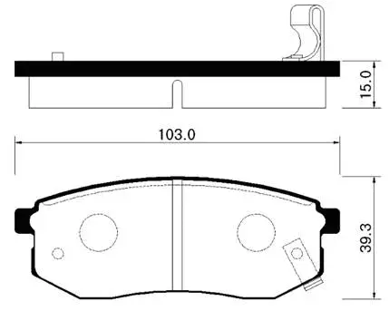 Brake Pad Set, disc brake (HP0011)
