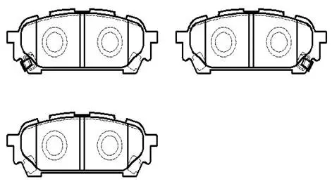 Brake Pad Set, disc brake (HP8424)