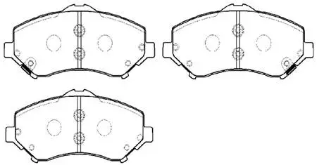 Brake Pad Set, disc brake (HP9976)
