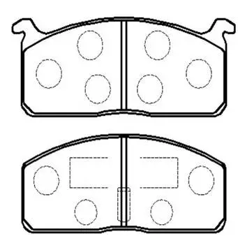 Brake Pad Set, disc brake (HP8491)