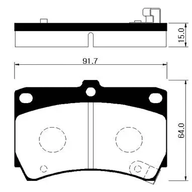 Brake Pad Set, disc brake (HP1002)