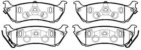 Brake Pad Set, disc brake (HP8525)