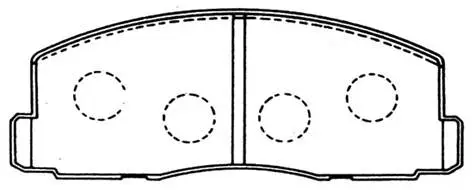 Brake Pad Set, disc brake (HP8301)