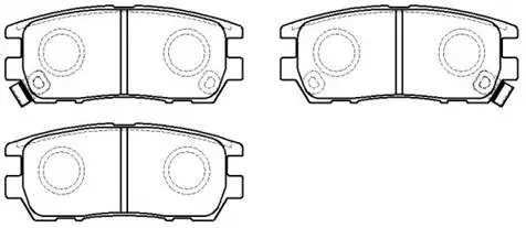Brake Pad Set, disc brake (HP8307)