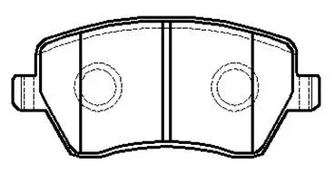 Brake Pad Set, disc brake (HP9080)