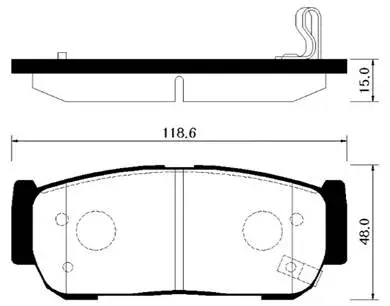 Brake Pad Set, disc brake (HP4008)
