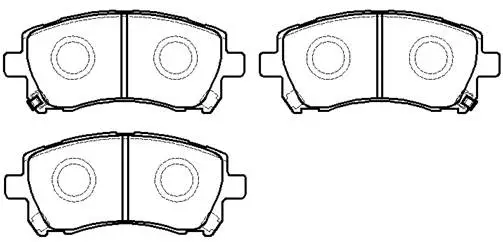 Brake Pad Set, disc brake (HP5044)