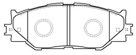Brake Pad Set, disc brake (HP8221)