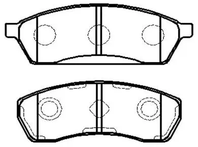 Brake Pad Set, disc brake (HP9301)