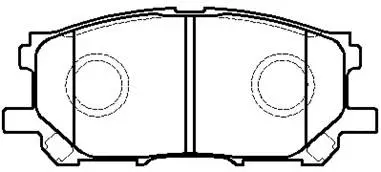 Brake Pad Set, disc brake (HP5166)