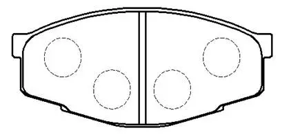 Brake Pad Set, disc brake (HP5049)