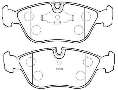 Brake Pad Set, disc brake (HP5042)