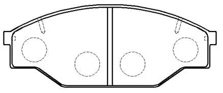 Brake Pad Set, disc brake (HP5011)