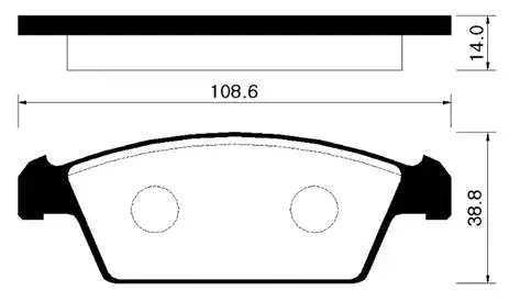 Brake Pad Set, disc brake (HP2001)